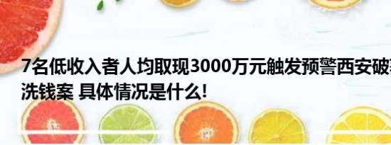 7名低收入者人均取现3000万元触发预警西安破获超5亿元洗钱案 具体情况是什么!