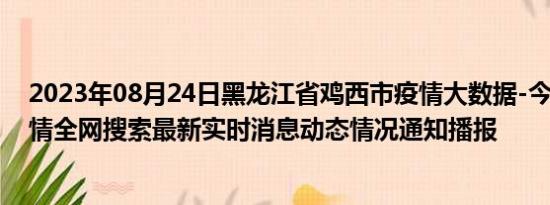 2023年08月24日黑龙江省鸡西市疫情大数据-今日/今天疫情全网搜索最新实时消息动态情况通知播报