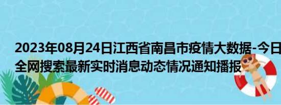 2023年08月24日江西省南昌市疫情大数据-今日/今天疫情全网搜索最新实时消息动态情况通知播报