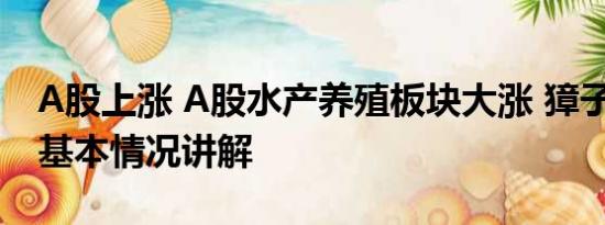 A股上涨 A股水产养殖板块大涨 獐子岛涨停 基本情况讲解