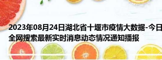 2023年08月24日湖北省十堰市疫情大数据-今日/今天疫情全网搜索最新实时消息动态情况通知播报