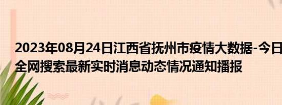 2023年08月24日江西省抚州市疫情大数据-今日/今天疫情全网搜索最新实时消息动态情况通知播报