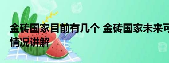 金砖国家目前有几个 金砖国家未来可期 基本情况讲解