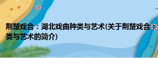 荆楚戏合：湖北戏曲种类与艺术(关于荆楚戏合：湖北戏曲种类与艺术的简介)