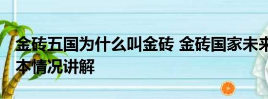 金砖五国为什么叫金砖 金砖国家未来可期 基本情况讲解