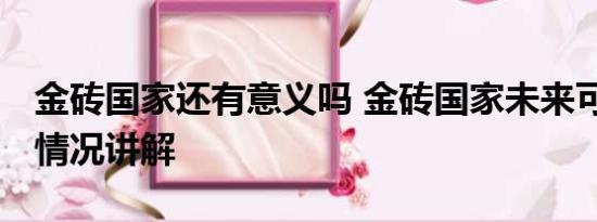 金砖国家还有意义吗 金砖国家未来可期 基本情况讲解