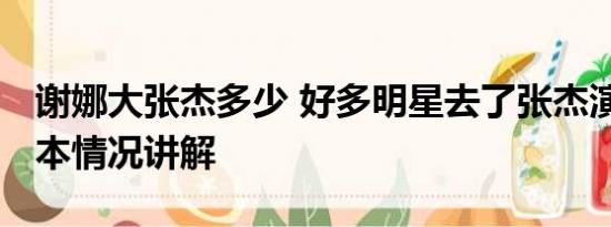 谢娜大张杰多少 好多明星去了张杰演唱会 基本情况讲解