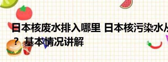 日本核废水排入哪里 日本核污染水从何而来？ 基本情况讲解