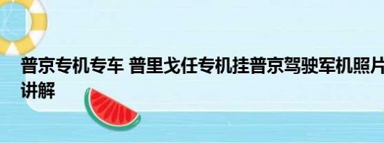 普京专机专车 普里戈任专机挂普京驾驶军机照片 基本情况讲解