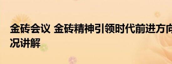 金砖会议 金砖精神引领时代前进方向 基本情况讲解