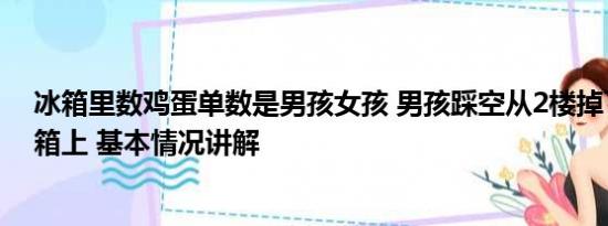 冰箱里数鸡蛋单数是男孩女孩 男孩踩空从2楼掉下落1楼冰箱上 基本情况讲解