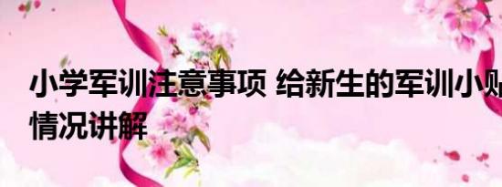 小学军训注意事项 给新生的军训小贴士 基本情况讲解