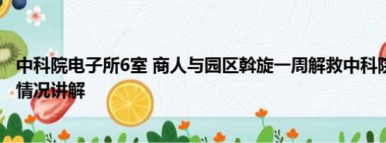 中科院电子所6室 商人与园区斡旋一周解救中科院博士 基本情况讲解