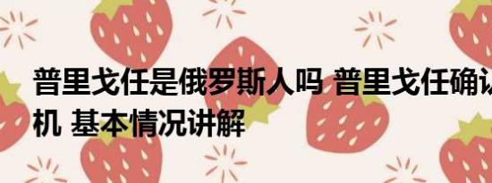 普里戈任是俄罗斯人吗 普里戈任确认死于坠机 基本情况讲解