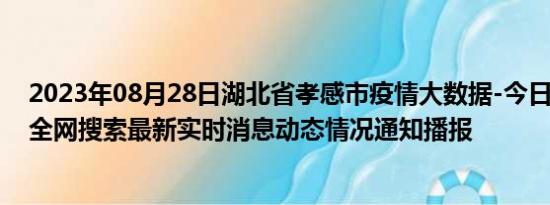 2023年08月28日湖北省孝感市疫情大数据-今日/今天疫情全网搜索最新实时消息动态情况通知播报