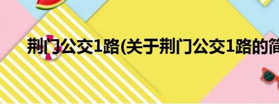 荆门公交1路(关于荆门公交1路的简介)