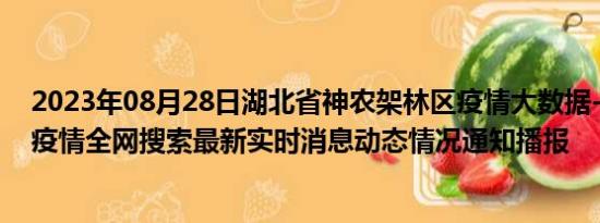 2023年08月28日湖北省神农架林区疫情大数据-今日/今天疫情全网搜索最新实时消息动态情况通知播报