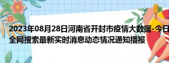 2023年08月28日河南省开封市疫情大数据-今日/今天疫情全网搜索最新实时消息动态情况通知播报