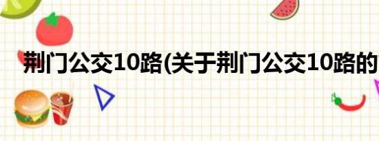 荆门公交10路(关于荆门公交10路的简介)