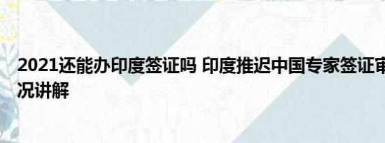 2021还能办印度签证吗 印度推迟中国专家签证审批 基本情况讲解