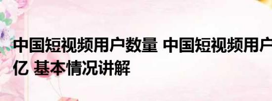 中国短视频用户数量 中国短视频用户达10.26亿 基本情况讲解