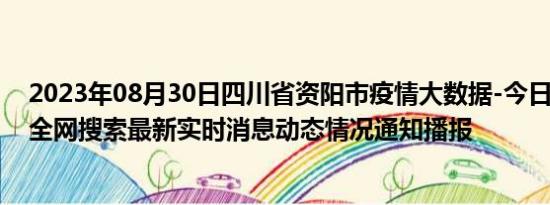 2023年08月30日四川省资阳市疫情大数据-今日/今天疫情全网搜索最新实时消息动态情况通知播报