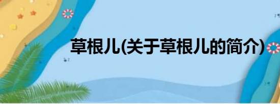 草根儿(关于草根儿的简介)