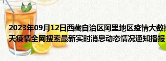 2023年09月12日西藏自治区阿里地区疫情大数据-今日/今天疫情全网搜索最新实时消息动态情况通知播报