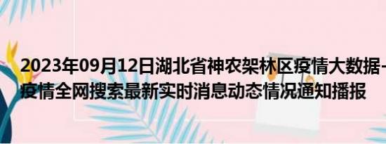 2023年09月12日湖北省神农架林区疫情大数据-今日/今天疫情全网搜索最新实时消息动态情况通知播报