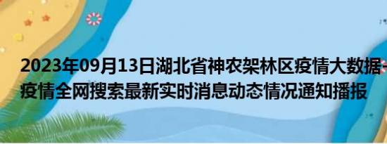 2023年09月13日湖北省神农架林区疫情大数据-今日/今天疫情全网搜索最新实时消息动态情况通知播报