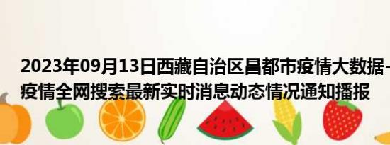 2023年09月13日西藏自治区昌都市疫情大数据-今日/今天疫情全网搜索最新实时消息动态情况通知播报