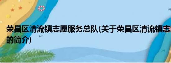 荣昌区清流镇志愿服务总队(关于荣昌区清流镇志愿服务总队的简介)