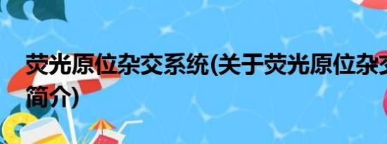 荧光原位杂交系统(关于荧光原位杂交系统的简介)