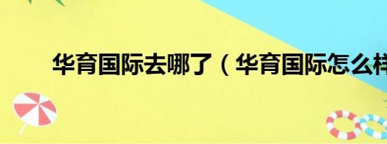 华育国际去哪了（华育国际怎么样）