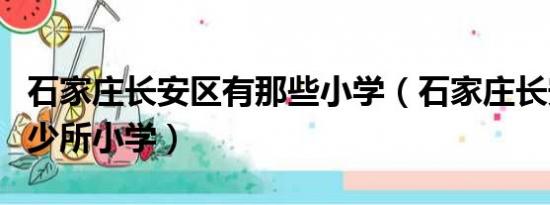 石家庄长安区有那些小学（石家庄长安区有多少所小学）