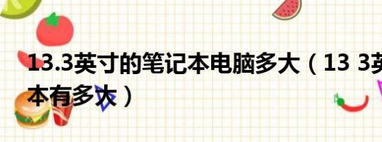 13.3英寸的笔记本电脑多大（13 3英寸笔记本有多大）