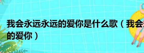 我会永远永远的爱你是什么歌（我会永远永远的爱你）