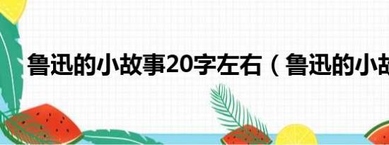 鲁迅的小故事20字左右（鲁迅的小故事）