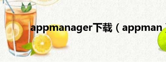 appmanager下载（appman）