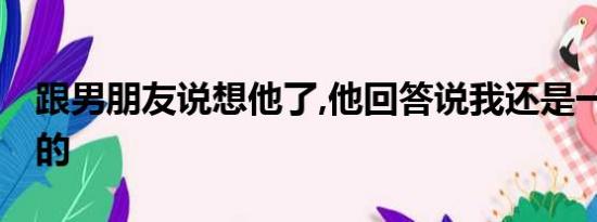 跟男朋友说想他了,他回答说我还是一样,没变的