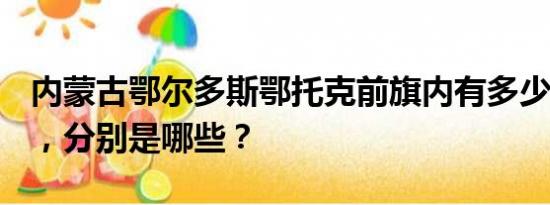 内蒙古鄂尔多斯鄂托克前旗内有多少个村镇？，分别是哪些？