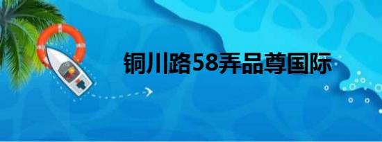 铜川路58弄品尊国际