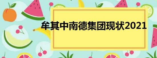 牟其中南德集团现状2021