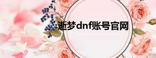 逝梦dnf账号官网