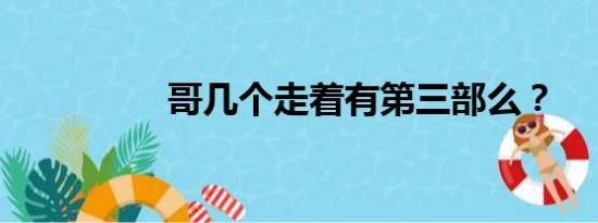 哥几个走着有第三部么？