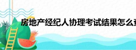 房地产经纪人协理考试结果怎么查