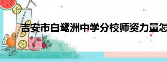 吉安市白鹭洲中学分校师资力量怎样