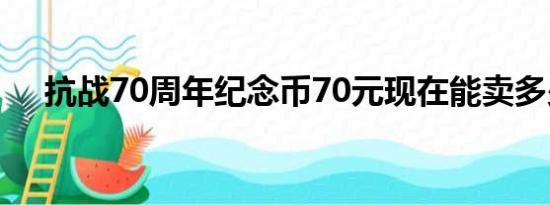 抗战70周年纪念币70元现在能卖多少钱