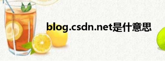 blog.csdn.net是什意思