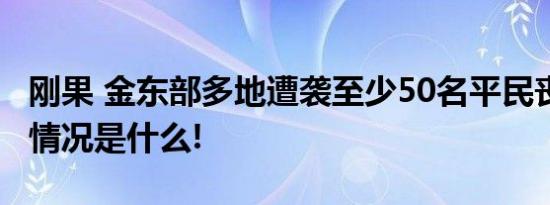 刚果 金东部多地遭袭至少50名平民丧生 具体情况是什么!